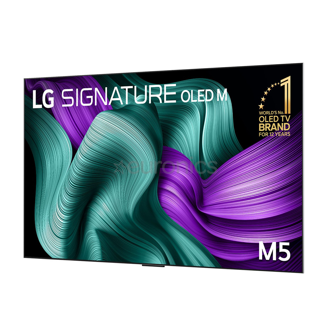 LG Signature OLED Evo AI M5, 97'', 4K UHD, OLED, melna - Televizors