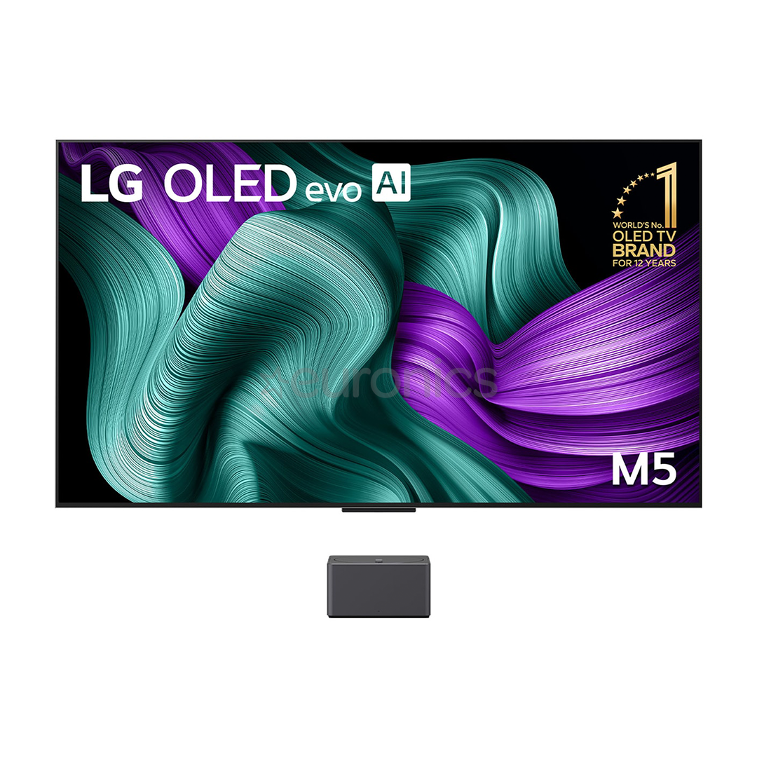 LG Signature OLED Evo AI M5, 65'', 4K UHD, OLED, melna - Televizors