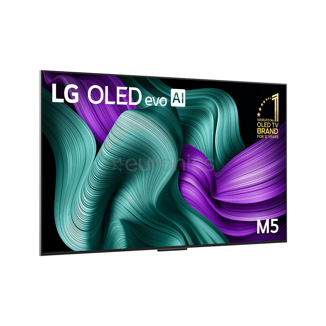 LG Signature OLED Evo AI M5, 65'', 4K UHD, OLED, черный - Телевизор