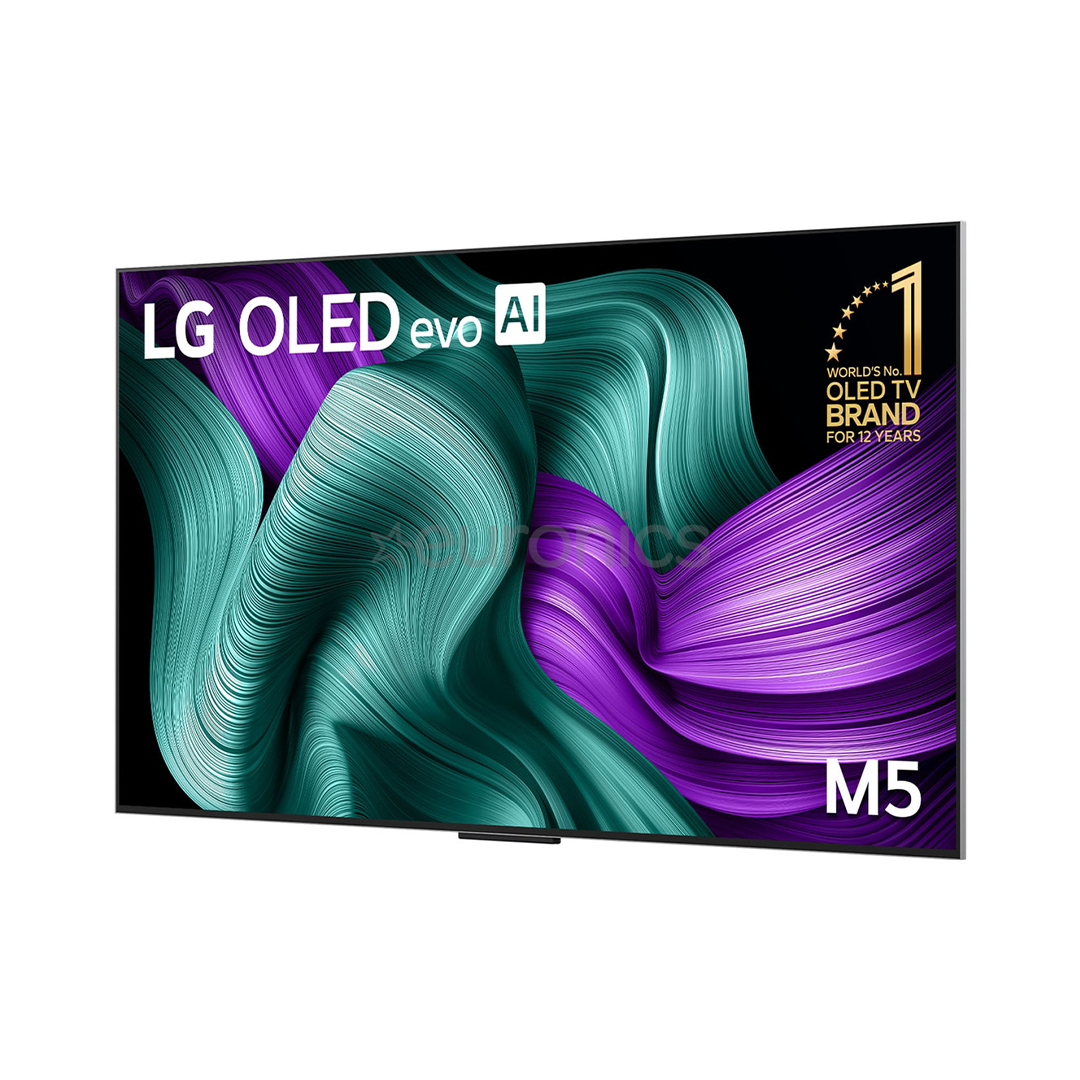 LG Signature OLED Evo AI M5, 65'', 4K UHD, OLED, melna - Televizors