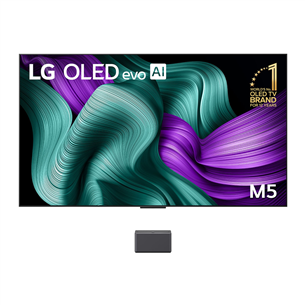 LG Signature OLED Evo AI M5, 77'', 4K UHD, OLED, melna - Televizors OLED77M59LA.AEU
