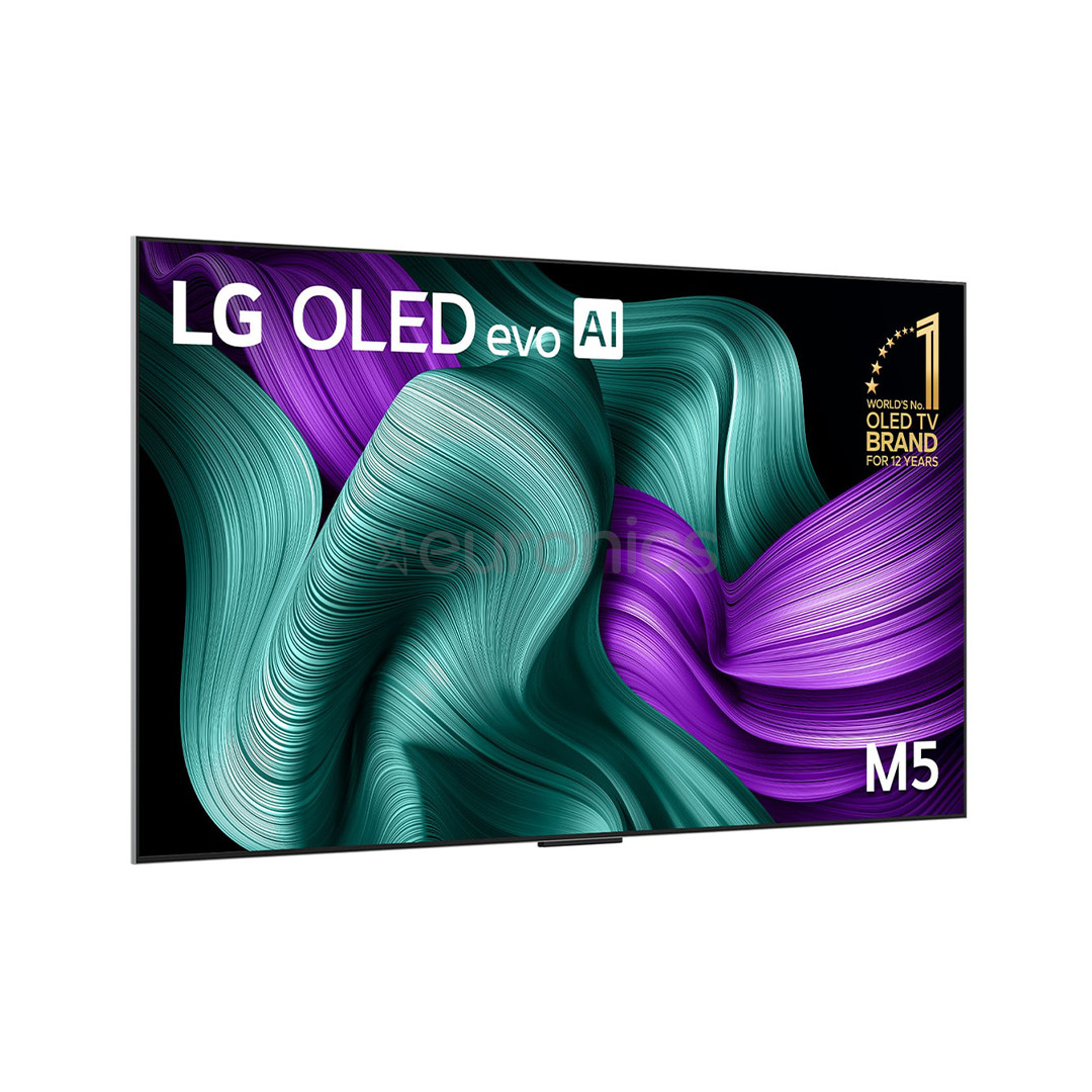 LG Signature OLED Evo AI M5, 77'', 4K UHD, OLED, черный - Телевизор