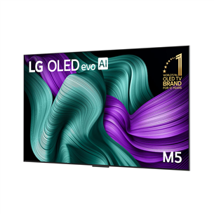 LG Signature OLED Evo AI M5, 77'', 4K UHD, OLED, melna - Televizors