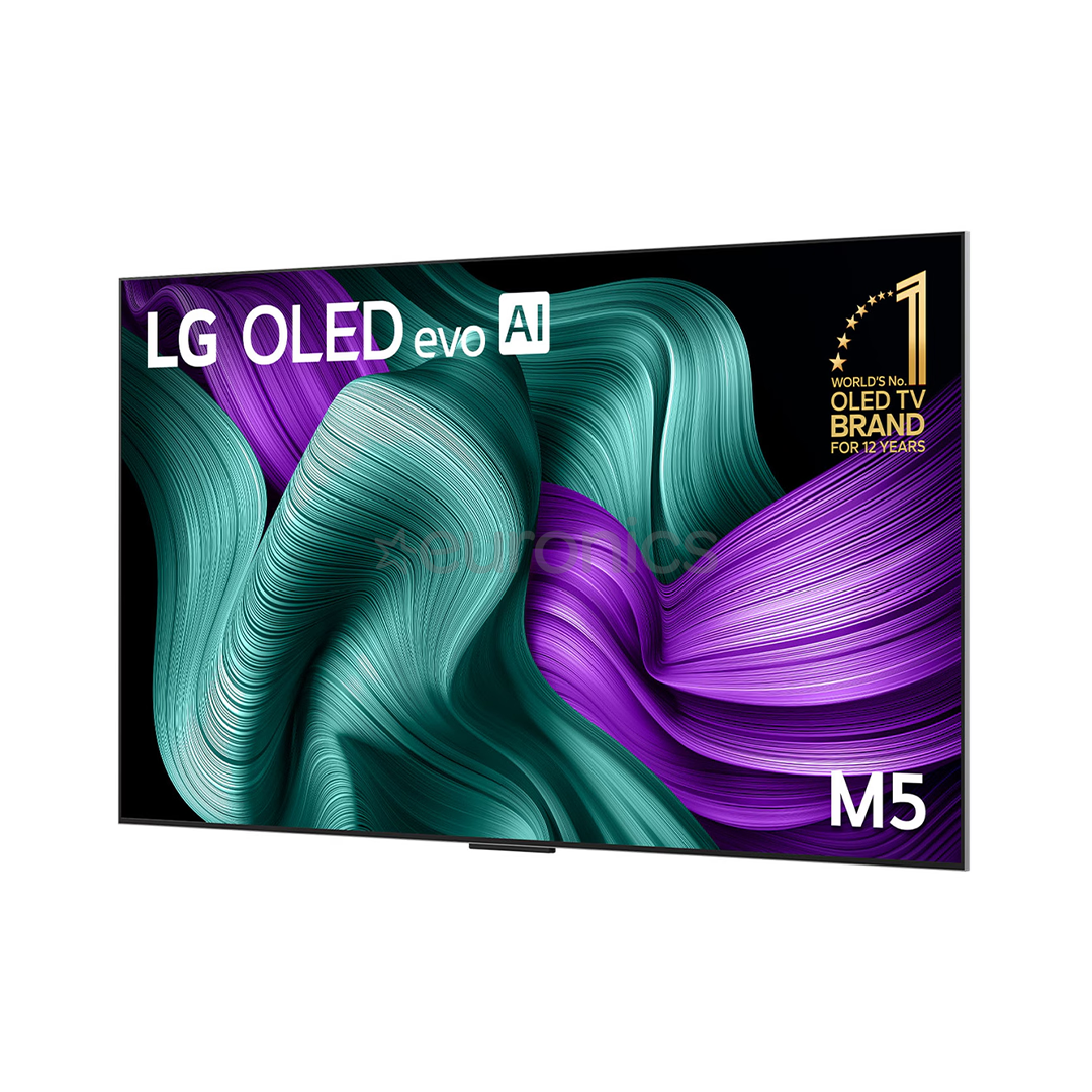 LG Signature OLED Evo AI M5, 77'', 4K UHD, OLED, melna - Televizors