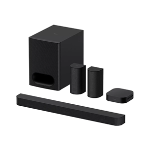 Sony BRAVIA Theatre System 6, 5.1, Dolby Atmos, melna - Soundbar mājas kinozāle HTS60.CEL