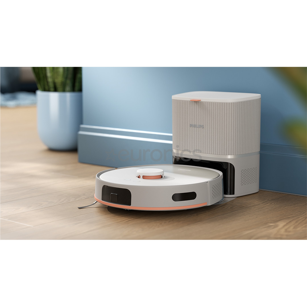 Philips HomeRun 5000 Series, Wet & Dry, bēša - Robots putekļu sūcējs