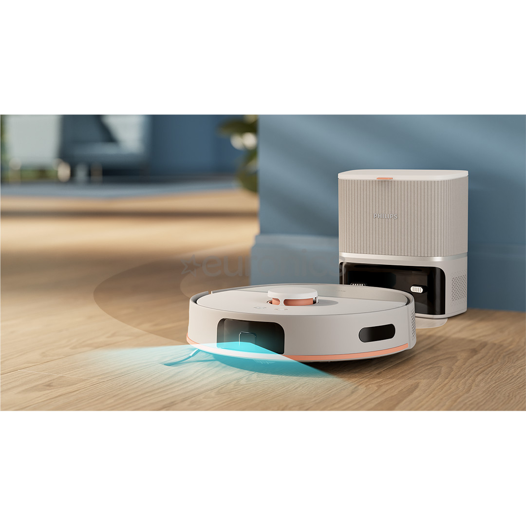 Philips HomeRun 5000 Series, Wet & Dry, bēša - Robots putekļu sūcējs