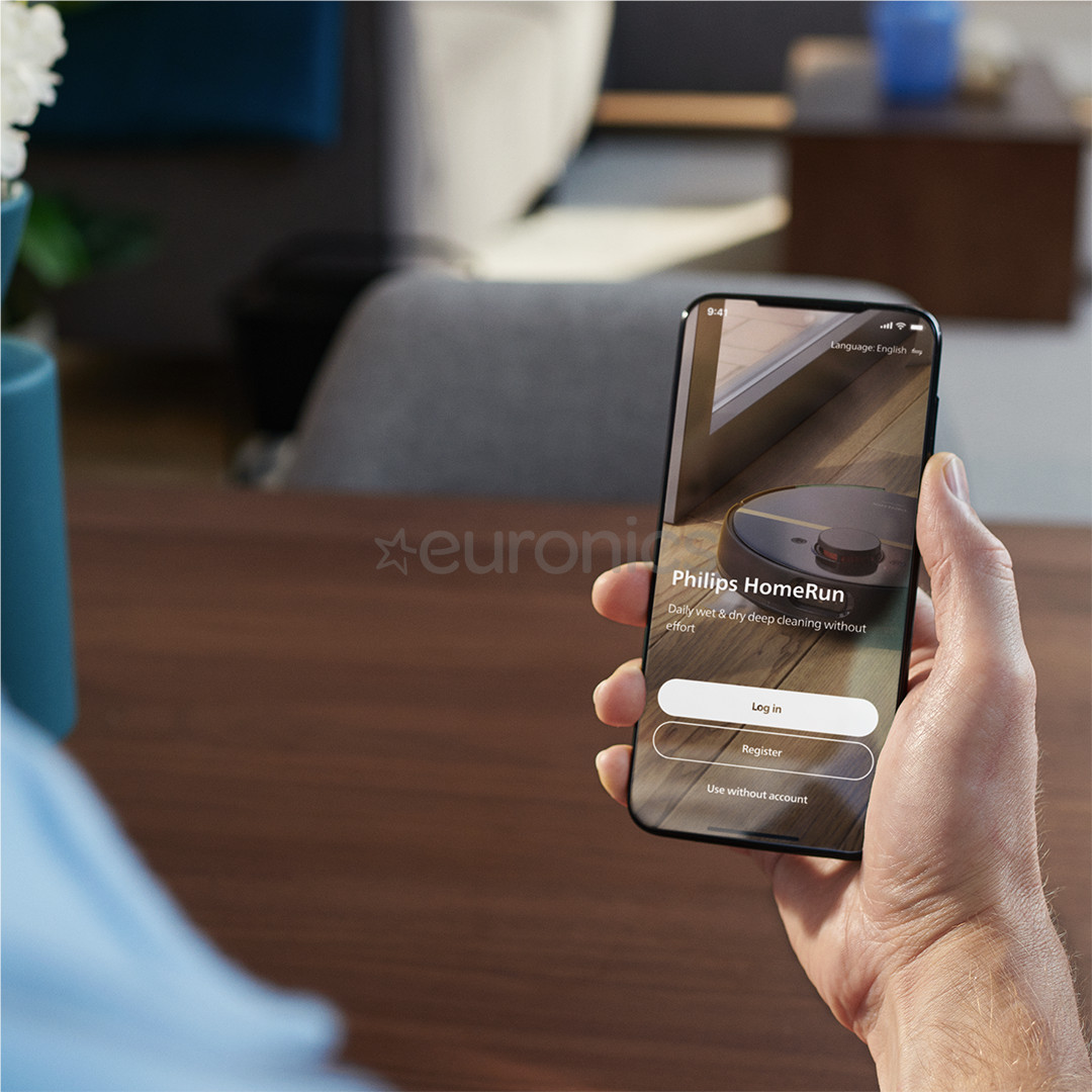 Philips HomeRun 5000 Series, Wet & Dry, bēša - Robots putekļu sūcējs