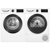 Bosch, 9 kg + 9 kg - Veļas mazgājamā mašīna + veļas žāvētājs