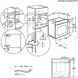 AEG 8000 Series Meal Assist, 70 L, melna - Iebūvējama tvaika cepeškrāsns