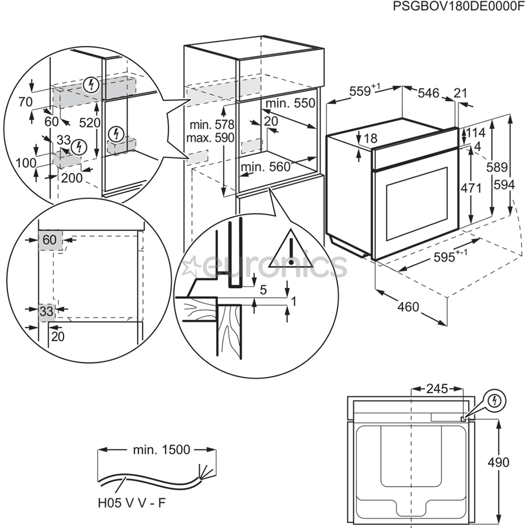 AEG 8000 Series Meal Assist, 70 L, melna - Iebūvējama tvaika cepeškrāsns