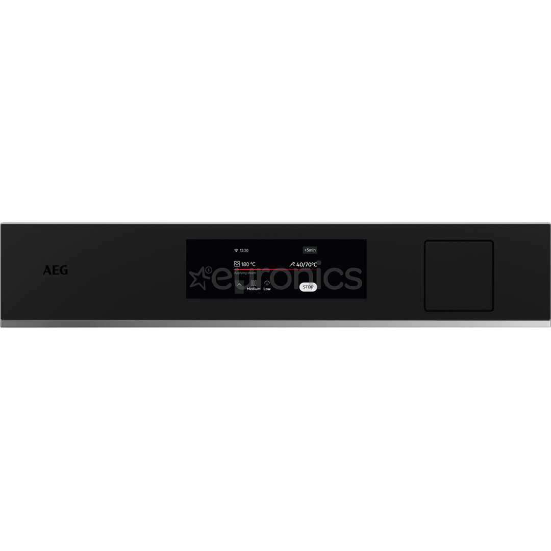 AEG 8000 Series Meal Assist, 70 L, melna - Iebūvējama tvaika cepeškrāsns