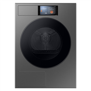 Samsung, siltumsūkņa tehnoloģija, 9 kg, dziļums 60 cm, sudraba - Veļas žāvētājs DV90F09F4SU4