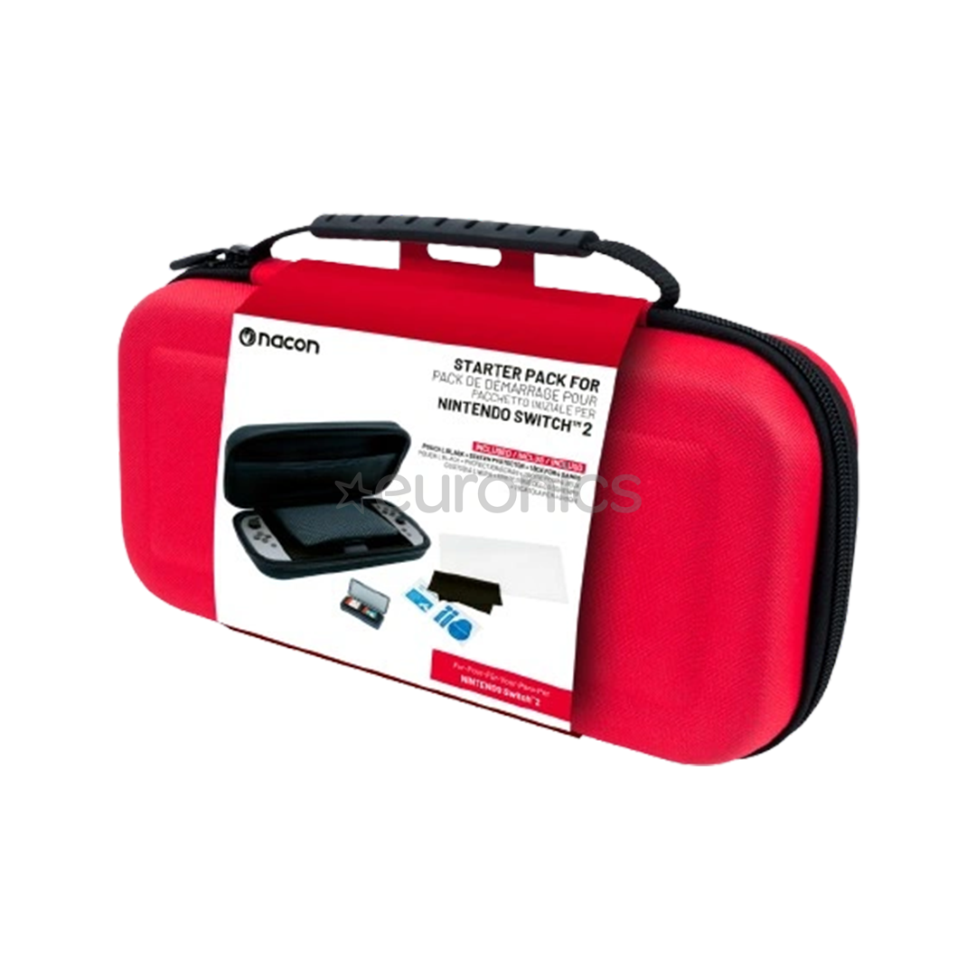 Nacon Starter Pack, Nintendo Switch 2, красный - Чехол для переноски