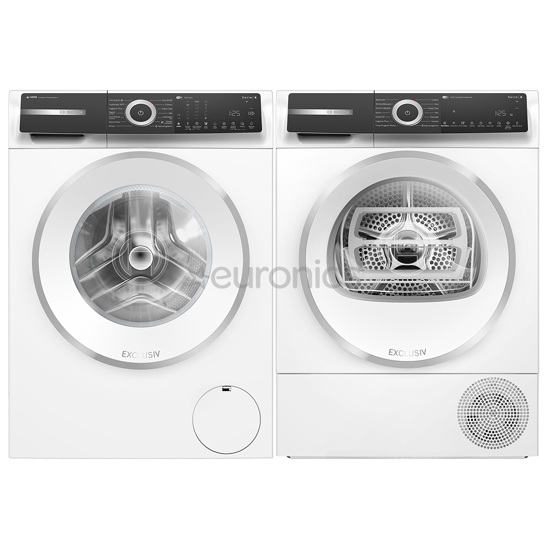 Bosch, Series 6, 10 кг + 9 кг - Стиральная машина + сушильная машина