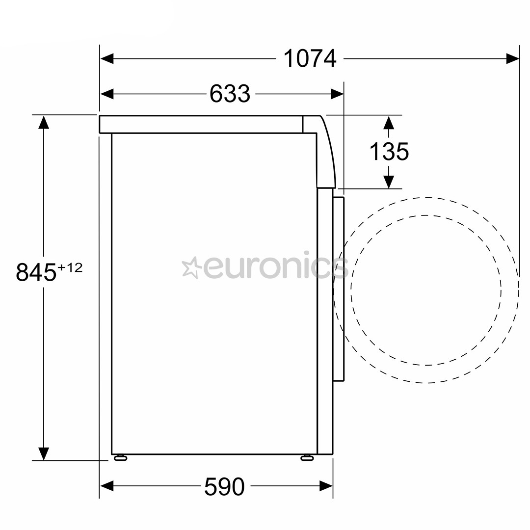 Bosch, Series 6, 10 кг + 9 кг - Стиральная машина + сушильная машина