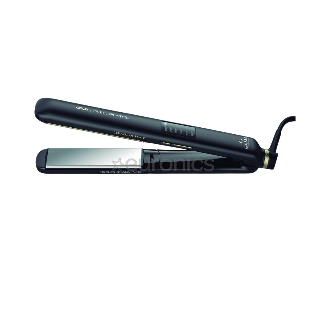 Straightener GA.MA, Gold Led Dual Plates