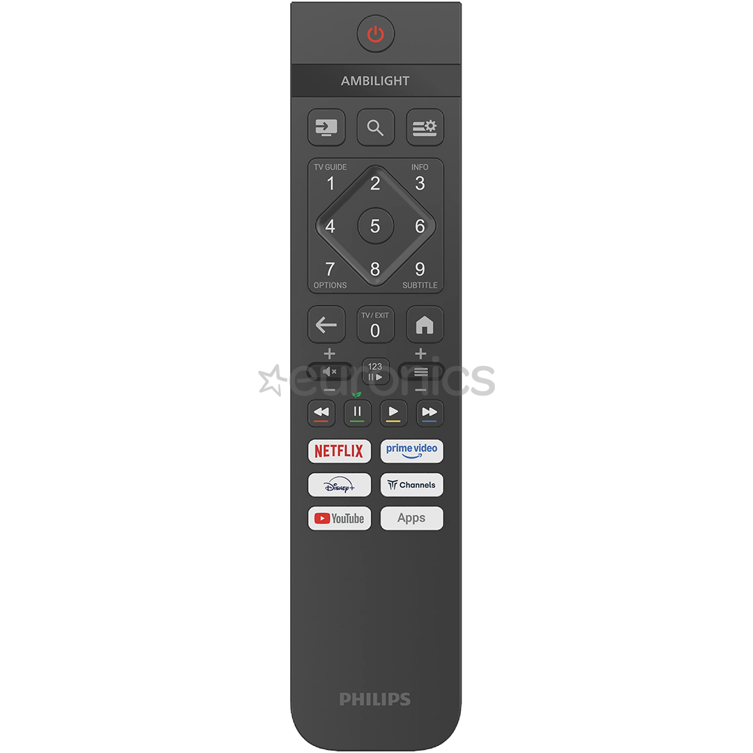 Philips PUS7000, 43", 4K UHD, LED LCD, melna - Televizors