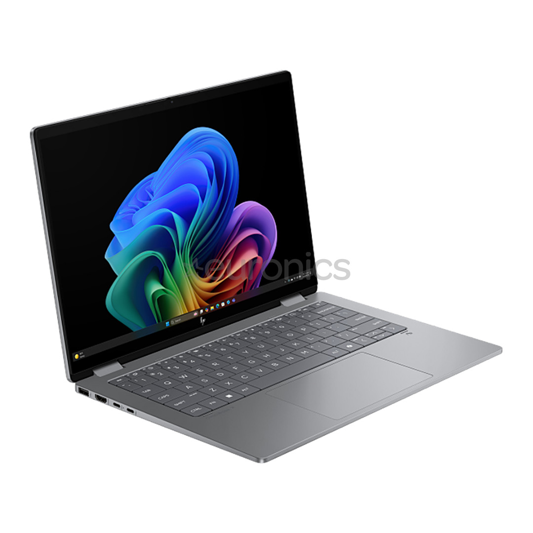 HP OmniBook X Flip 16, 16'', WUXGA, Ryzen AI 5, 16 GB, 512 GB, Radeon 840M, ENG, sudraba - Portatīvais dators