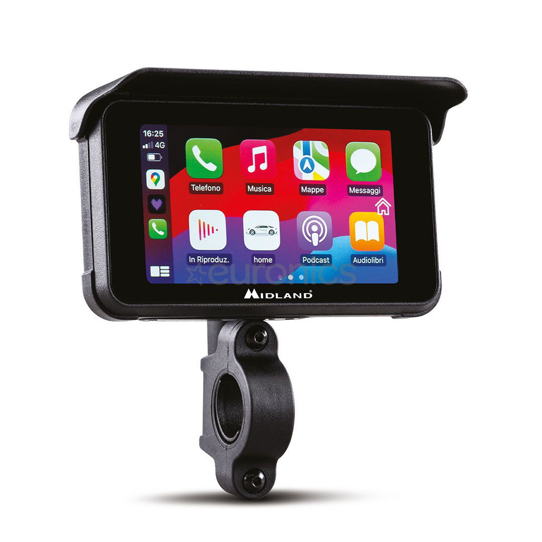 Midland BikePlay Guardian, Bluetooth, black - CarPlay and Android Auto for Motorcycle