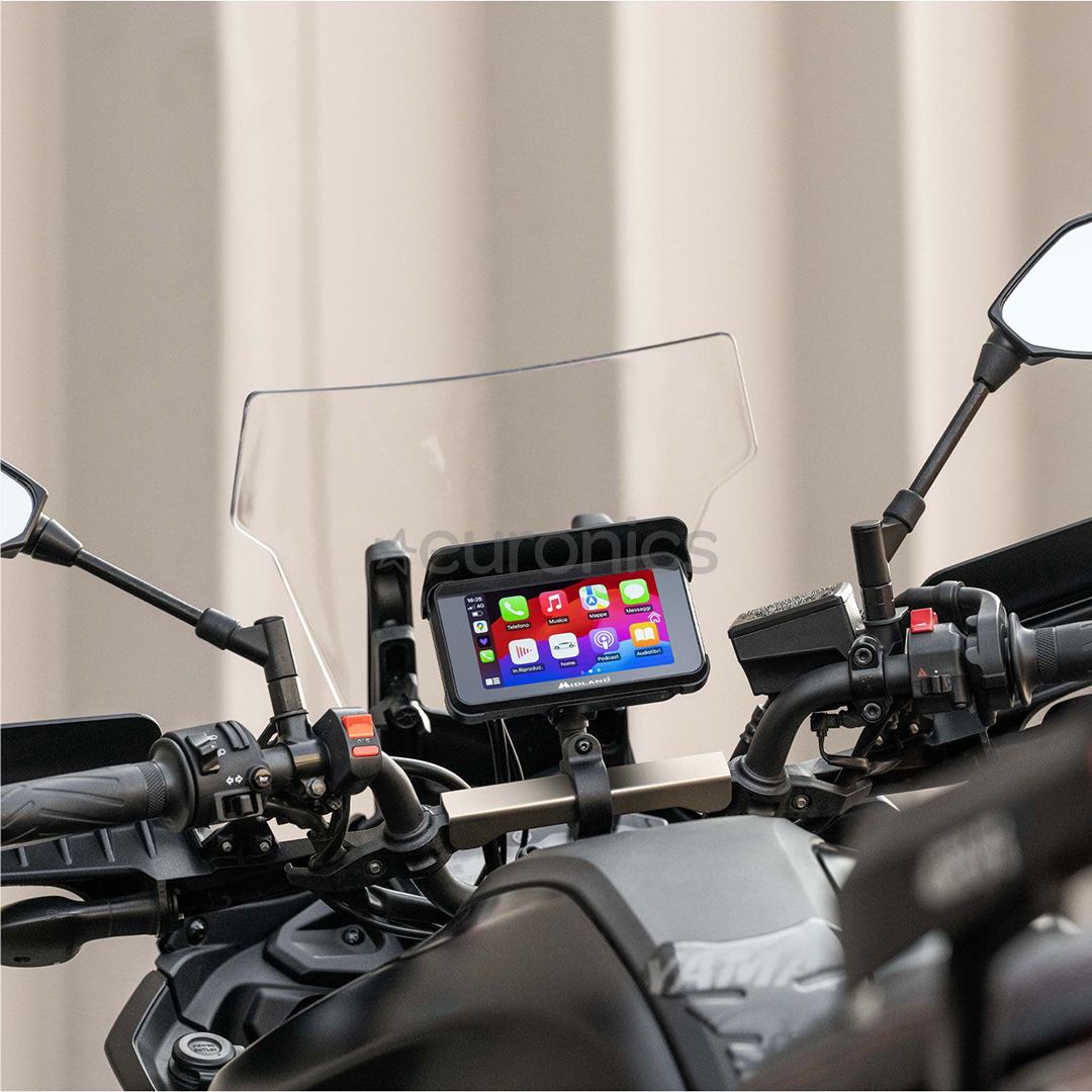 Midland BikePlay Guardian, Bluetooth, black - CarPlay un Android Auto sistēma motocikliem