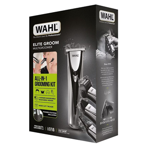 Wahl Elite Groom, sudraba/melna - Trimmeru komplekts