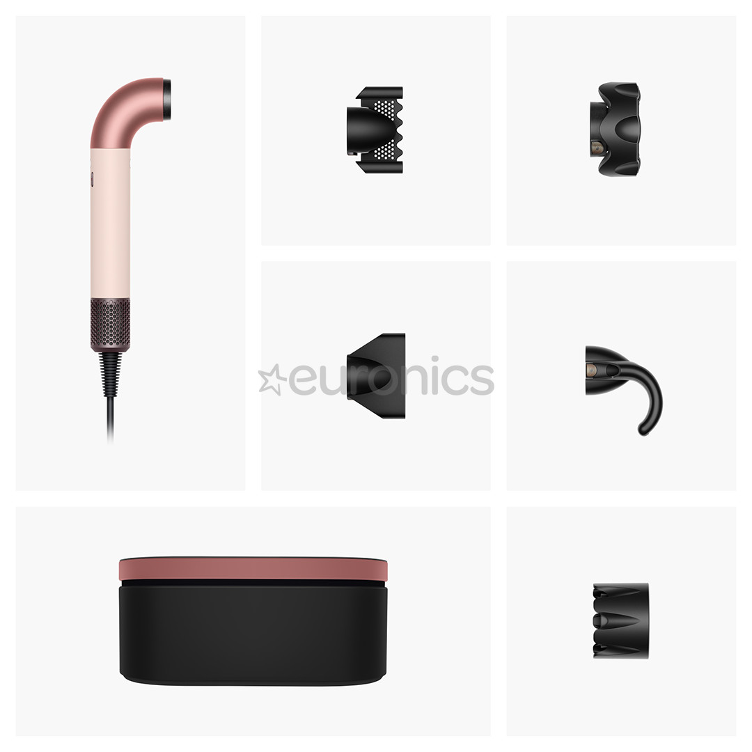 Dyson Supersonic r, Straight+Wavy, Ceramic pink/Rose gold, rozā - Matu fēns