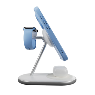 Puro Mag Station 3-in-1 Charging Stand, MagSafe, Qi2, white - Charging dock