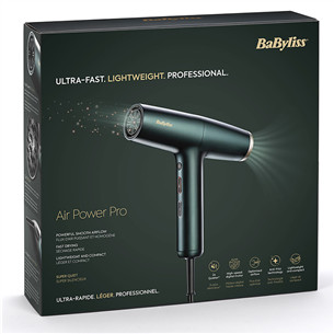 Babyliss Air Power Pro, 1700 W, zaļa - Matu fēns