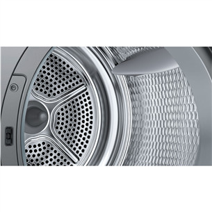 Bosch, Series 6, 9 kg, dziļums 61.3 cm, pelēka - Veļas žāvētājs
