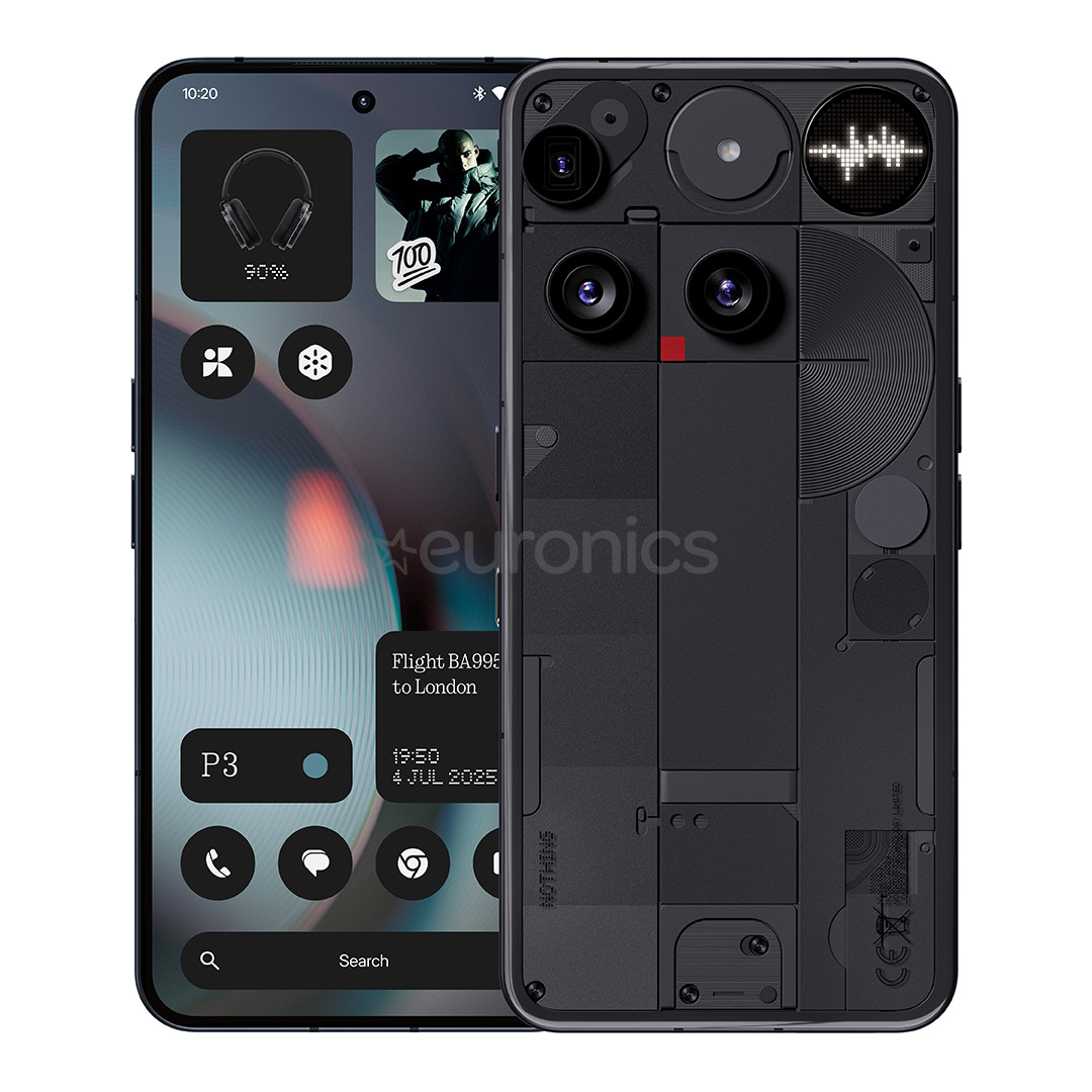 Nothing Phone (3), 12 GB, 256 GB, melna - Viedtālrunis