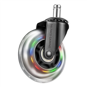 Deltaco GAM-141, 5 pcs, color - Rubber wheels for gaming chair