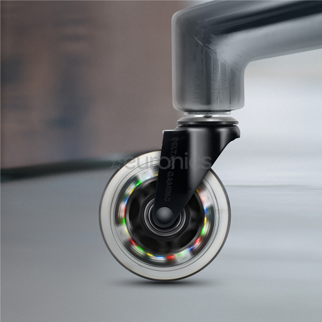 Deltaco GAM-141, 5 pcs, color - Rubber wheels for gaming chair