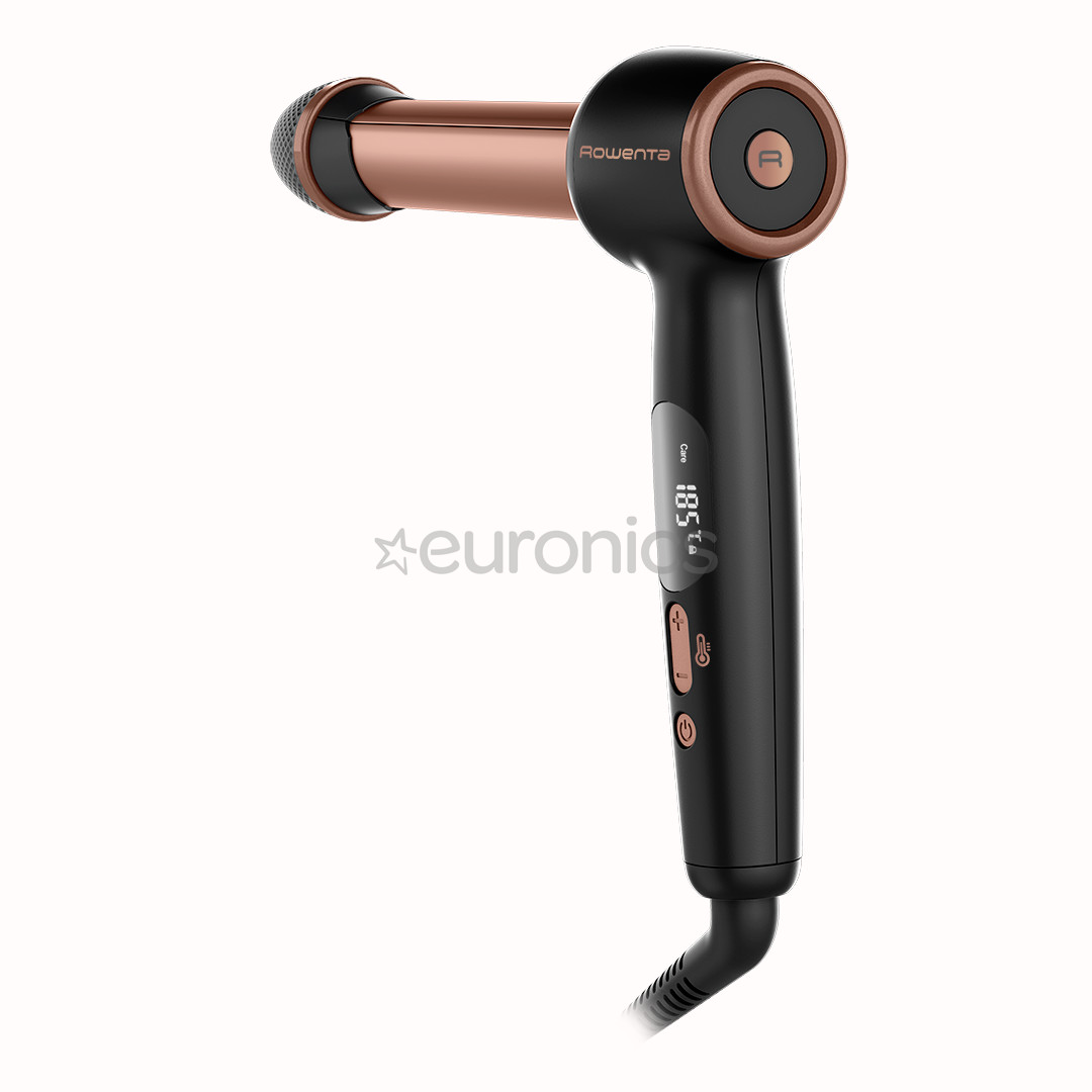Rowenta Twist Curl, 150-210 °C, melna/rozā - Lokšķēres