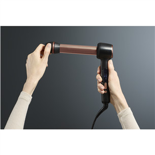 Rowenta Twist Curl, 150-210 °C, melna/rozā - Lokšķēres