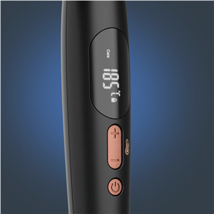 Rowenta Twist Curl, 150-210 °C, melna/rozā - Lokšķēres