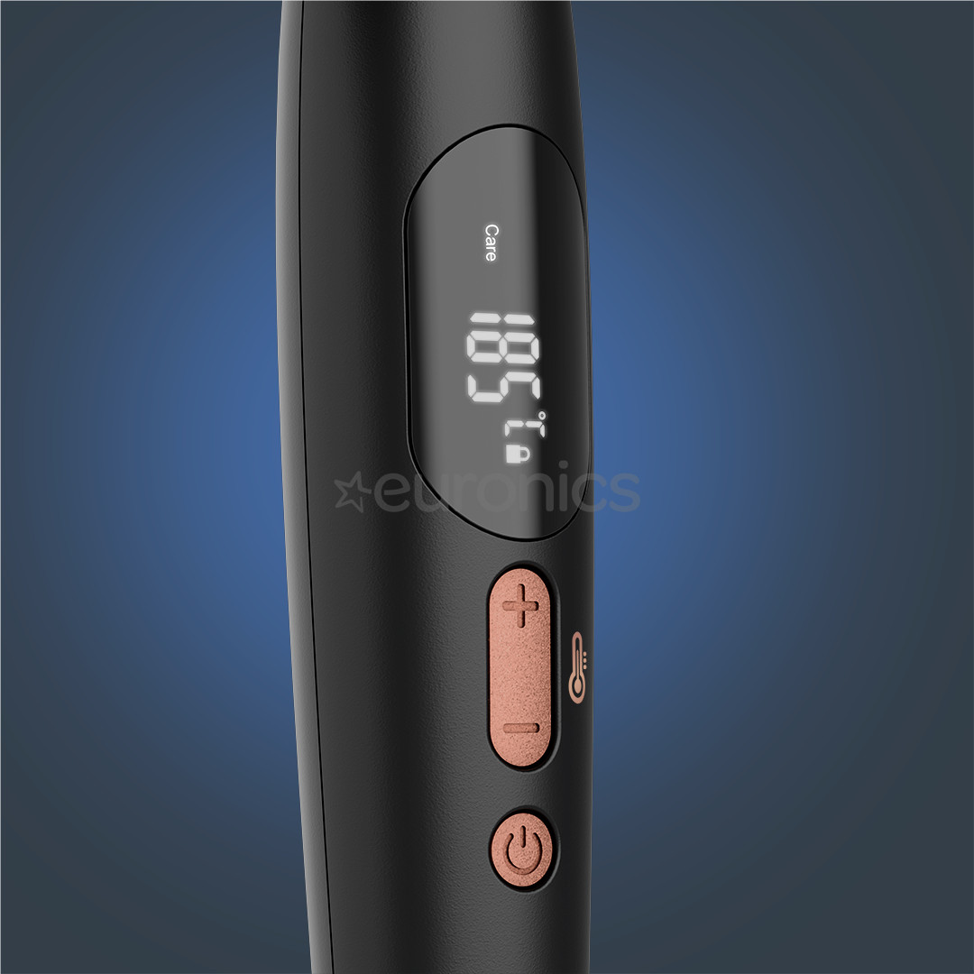 Rowenta Twist Curl, 150-210 °C, melna/rozā - Lokšķēres