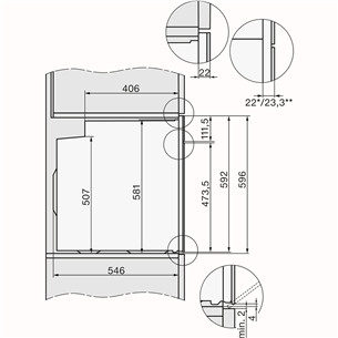 Miele, 76 L, pirolītiskā tīrīšana, melna - Iebūvējama elektriskā cepeškrāsns