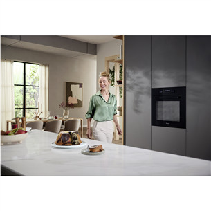 Miele, 76 L, pirolītiskā tīrīšana, melna - Iebūvējama elektriskā cepeškrāsns