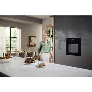 Miele, 76 L, pirolītiskā tīrīšana, melna - Iebūvējama elektriskā cepeškrāsns