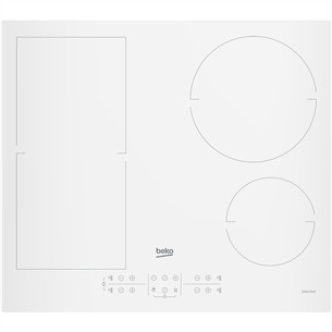 Beko, width 58 cm, white - Built-in induction hob HII64200FMTW