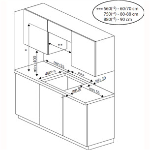 Beko, ширина 58 см, белый - Интегрируемая индукционная варочная панель