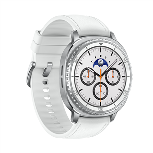 Samsung Watch8 Classic, 46 mm, LTE, balta - Viedpulkstenis