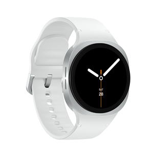 Samsung Galaxy Watch8, 40 mm, BT, sudraba - Viedpulkstenis