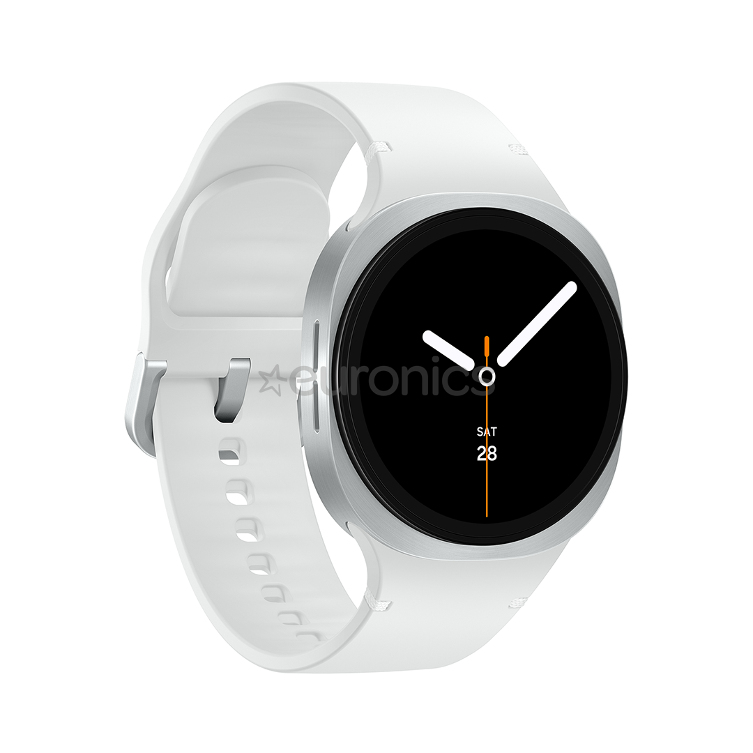 Samsung Galaxy Watch8, 40 mm, LTE, sudraba - Viedpulkstenis
