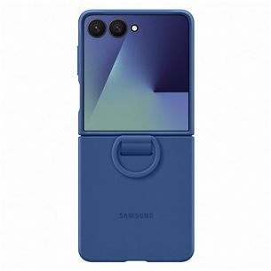 Samsung Silicone case, Galaxy Flip7, серый - Силиконовый чехол EF-PF766TNEGWW