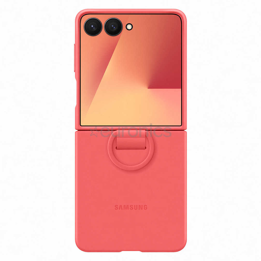 Samsung Silicone case, Galaxy Flip7, серый - Силиконовый чехол