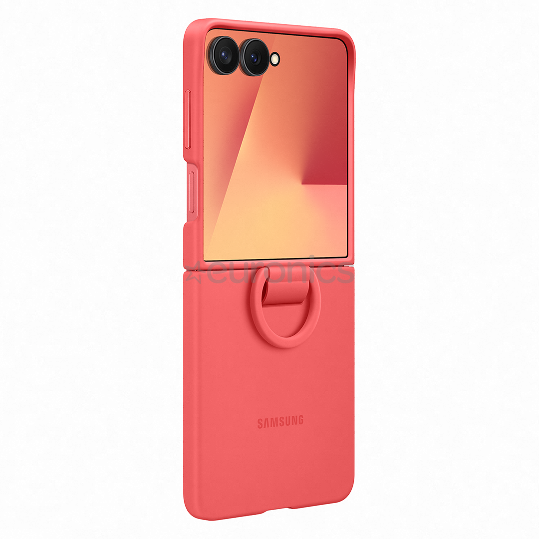 Samsung Silicone case, Galaxy Flip7, серый - Силиконовый чехол