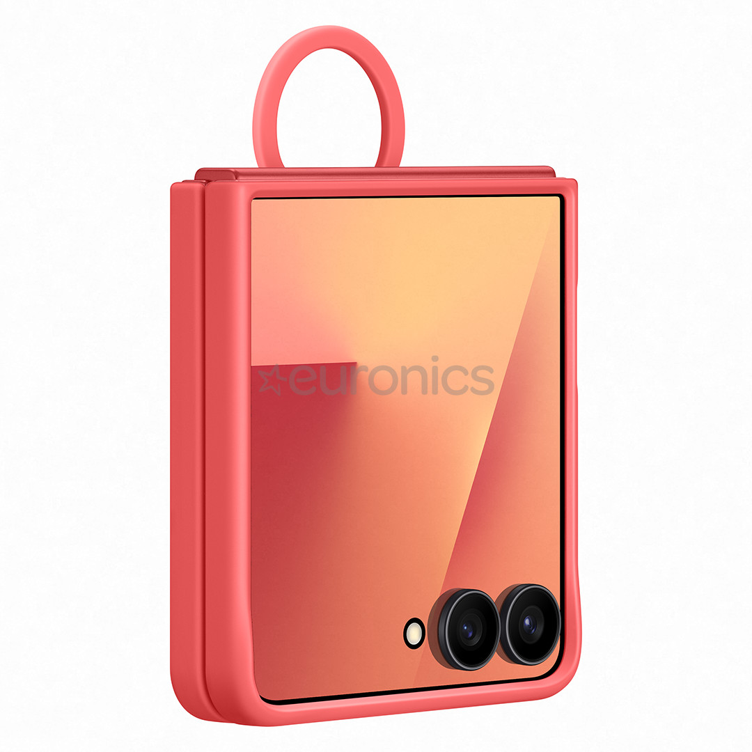 Samsung Silicone case, Galaxy Flip7, sarkana - Apvalks viedtālrunim