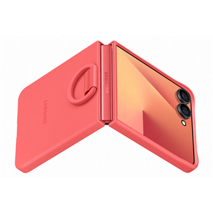 Samsung Silicone case, Galaxy Flip7, серый - Силиконовый чехол